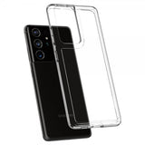 Spigen Samsung Galaxy S21 Ultra -suojakuori Ultra Hybrid Crystal Clear