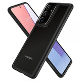 Spigen Samsung Galaxy S21 Ultra -suojakuori, Ultra Hybrid Matte Black