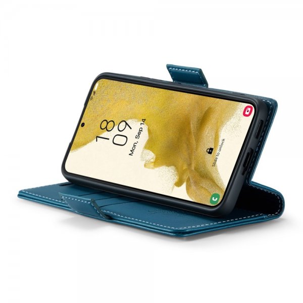 CaseMe Samsung Galaxy S22 -lompakkokotelo 023 Series Sininen