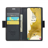 CaseMe Samsung Galaxy S22 Kotelo 023-sarja Musta