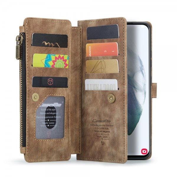 CaseMe Samsung Galaxy S22 Kotelo C30 Sarja Ruskea