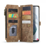 CaseMe Samsung Galaxy S22 Kotelo C30 Sarja Ruskea