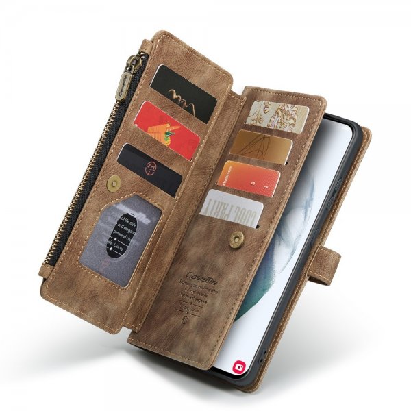 CaseMe Samsung Galaxy S22 Kotelo C30 Sarja Ruskea