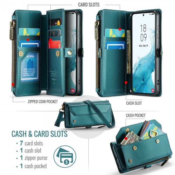 CaseMe Samsung Galaxy S22 Kotelo C36 Series Vihreä