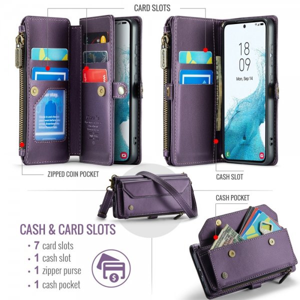 CaseMe Samsung Galaxy S22 Kotelo C36 Sarja Violetti