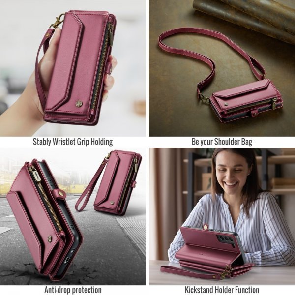 CaseMe Samsung Galaxy S22 -suojakotelo C36 Series Punainen
