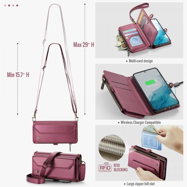CaseMe Samsung Galaxy S22 -suojakotelo C36 Series Punainen