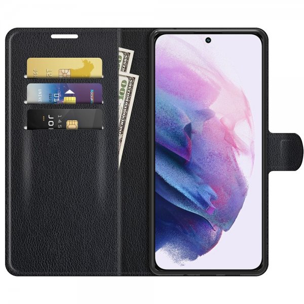 Nordic Covers Samsung Galaxy S22 -kotelo Litchi Raven Black
