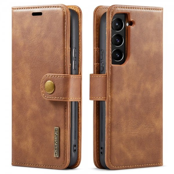 Dg.Ming Samsung Galaxy S22 Kotelo Irrotettava Kuori Ruskea
