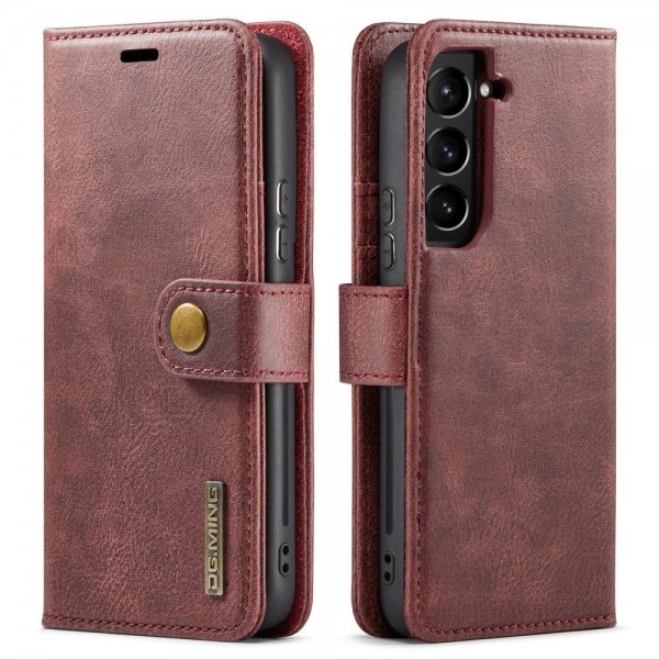 Dg.Ming Samsung Galaxy S22 -kotelo irrotettavalla kuorella, punainen