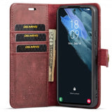 Dg.Ming Samsung Galaxy S22 -kotelo irrotettavalla kuorella, punainen