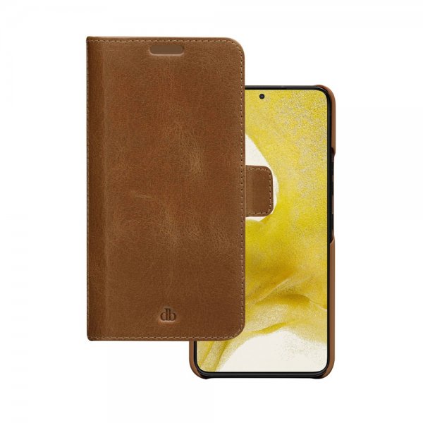 dbramante1928 Samsung Galaxy S22 Kotelo Lynge Irrotettava Kuori Ruskea