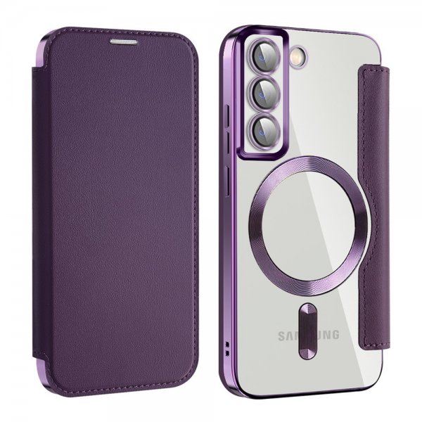 Samsung Galaxy S22 Kotelo MagSafe Violetti