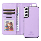Betopnice Samsung Galaxy S22 Kotelo Irrotettavalla Kuorella 005 Violetti