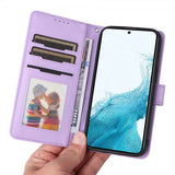 Betopnice Samsung Galaxy S22 Kotelo Irrotettavalla Kuorella 005 Violetti