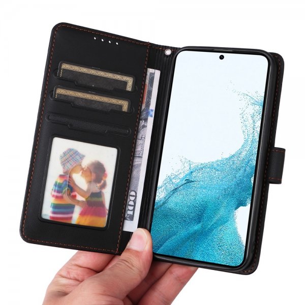 Betopnice Samsung Galaxy S22 Kotelo irrotettavalla kuorella 005 Musta