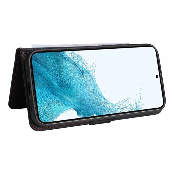 Betopnice Samsung Galaxy S22 Kotelo irrotettavalla kuorella 005 Musta