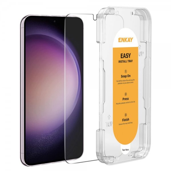 Enkay Samsung Galaxy S22/Galaxy S23 Näytönsuoja asennuskehyksellä, Easy Install