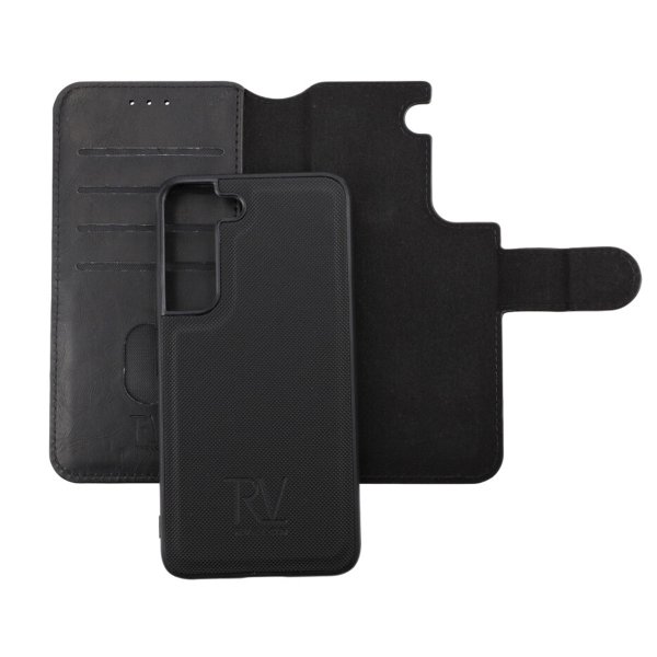 Rvelon Samsung Galaxy S22 -kuori, magneettinen irrotettava takakansi, musta