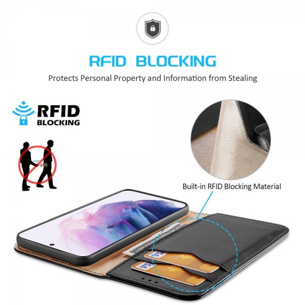 Dux Ducis Samsung Galaxy S22 Plus Kotelo Hivo Series Musta