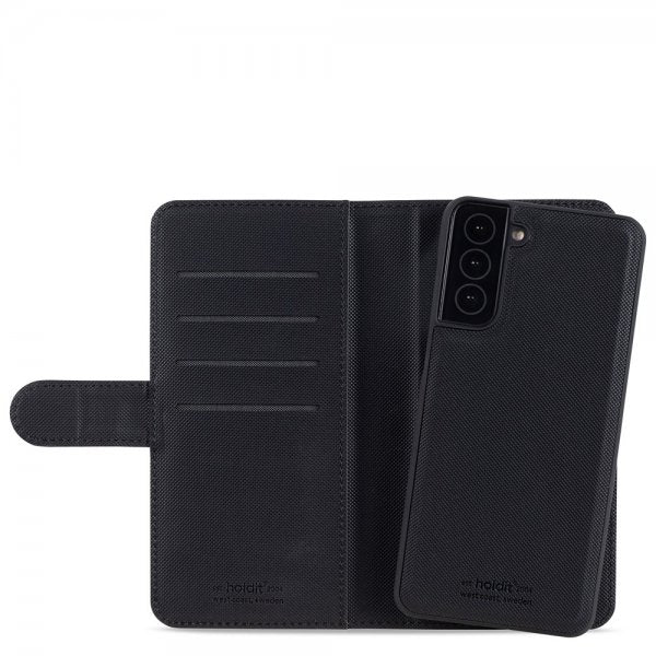 holdit Samsung Galaxy S22 Plus Kotelo Wallet Case Magnet Musta