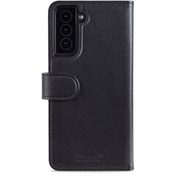 holdit Samsung Galaxy S22 Plus Kotelo Wallet Case Magnet Musta