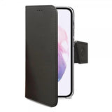 Celly Samsung Galaxy S22 Plus -suojakotelo Wally Wallet Case, musta