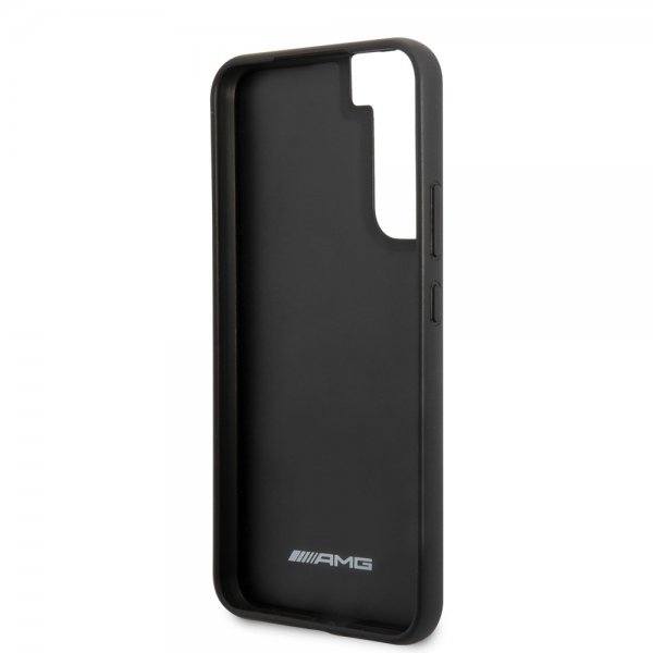 AMG Samsung Galaxy S22 Plus -suojakuori, jossa kohokuvioidut raidat, musta