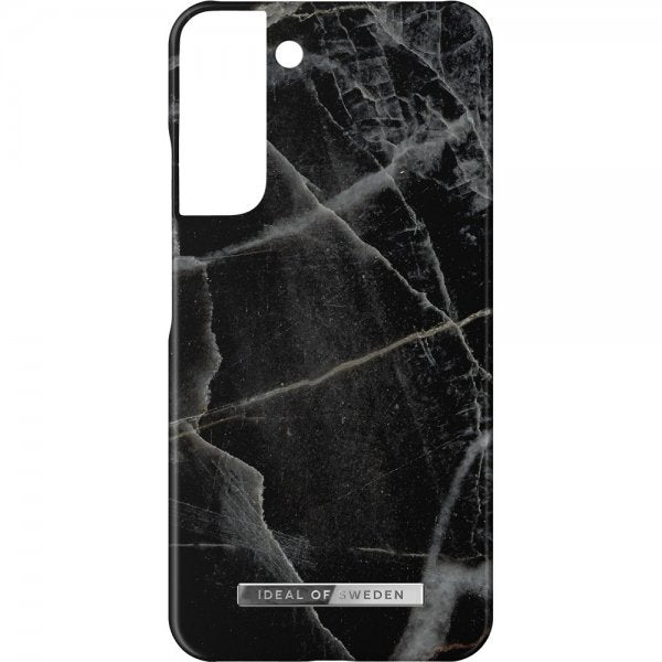 Ideal of Sweden Samsung Galaxy S22 Plus Suojakuori Fashion Case Black Thunder Marble