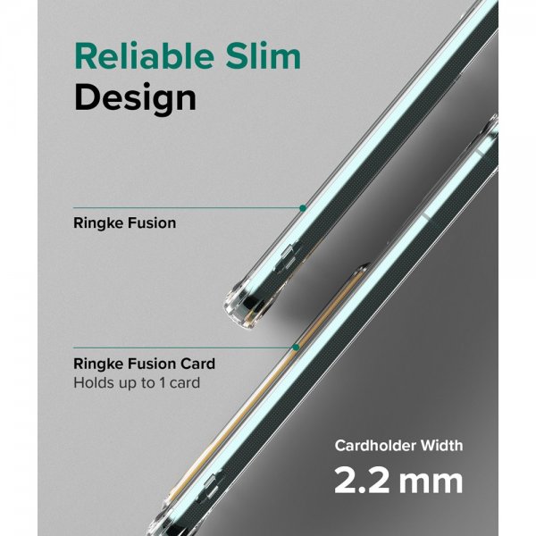 Ringke Samsung Galaxy S22 Plus Suojakuori Fusion Card Clear