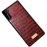 Sulada Samsung Galaxy S22 Plus Suojakuori Krokotiilikuvio Kahvi