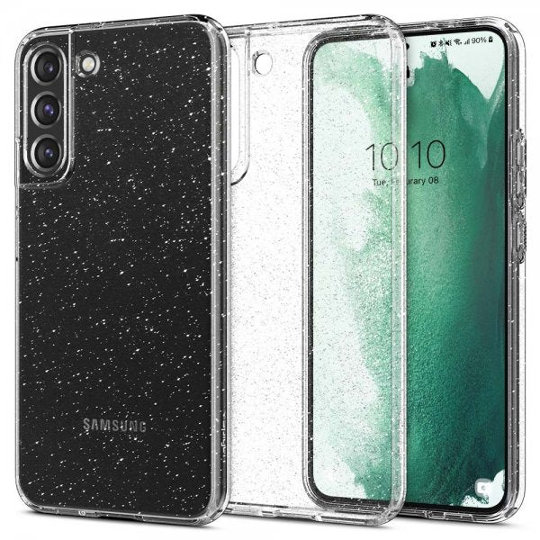 Spigen Samsung Galaxy S22 Plus -suojakuori Liquid Crystal Glitter Crystal Quartz