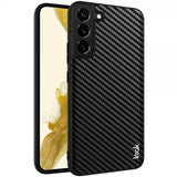 Imak Samsung Galaxy S22 Plus Kuori LX-5 -sarjan hiilikuitutekstuuri Musta
