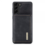Dg.Ming Samsung Galaxy S22 Plus Suojakotelo M1-sarjan irrotettava korttikotelo, musta