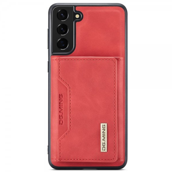 Dg.Ming Samsung Galaxy S22 Plus -suojakuori M2-sarja, irrotettava korttipidike, punainen