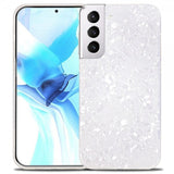 Ipaky Samsung Galaxy S22 Plus Kuori Marmorikuvio Valkoinen