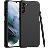 GKK Samsung Galaxy S22 Plus -suojakuori Stylus-kynällä Musta