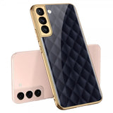 GKK Samsung Galaxy S22 Plus -suojakuori, siniruutuinen kuvio