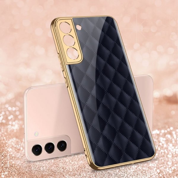 GKK Samsung Galaxy S22 Plus -suojakuori, siniruutuinen kuvio