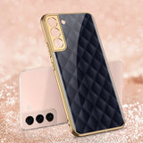 GKK Samsung Galaxy S22 Plus -suojakuori, siniruutuinen kuvio