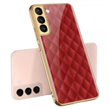 GKK Samsung Galaxy S22 Plus -suojakuori, punainen ruutukuvio
