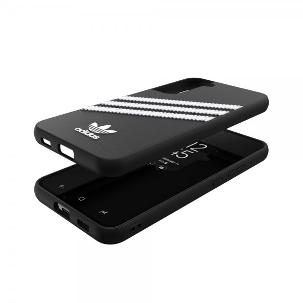 Adidas Samsung Galaxy S22 Plus Suojakuori Moulded Case PU Mustavalkoinen