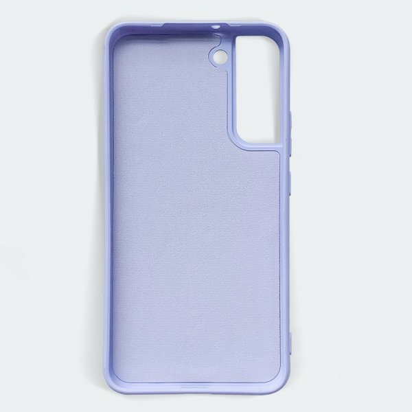 Samsung Galaxy S22 Plus - silikonikuori korttitaskulla, violetti