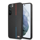 BMW Samsung Galaxy S22 Plus Suojakuori Triangle Pattern & Tricolor Stripe Musta