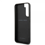 Ferrari Samsung Galaxy S22 Plus Kuoret Vertical Stripe Metal Logo Musta