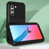 Love Mei Samsung Galaxy S22 Kuori Powerful Case Musta