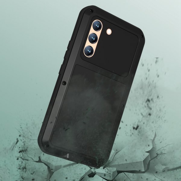 Love Mei Samsung Galaxy S22 Kuori Powerful Case Musta
