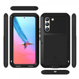 Love Mei Samsung Galaxy S22 Kuori Powerful Case Musta