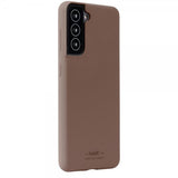 holdit Samsung Galaxy S22 Silikonikuori Tummanruskea