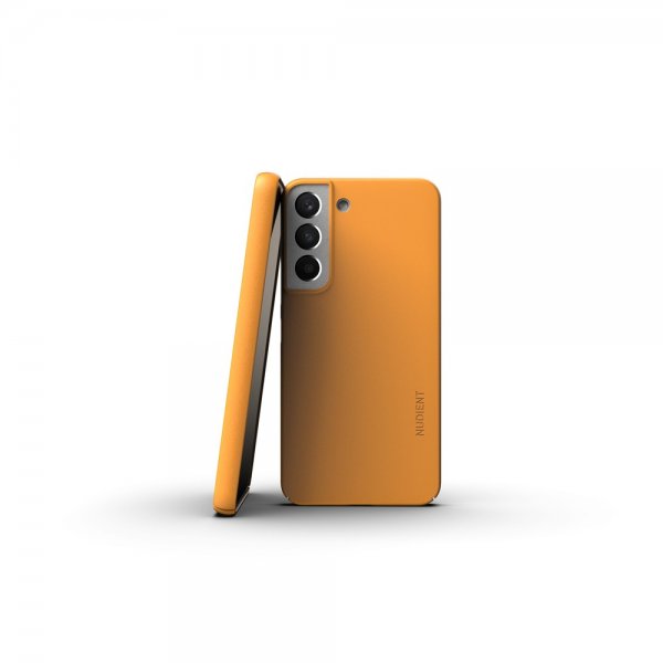Nudient Samsung Galaxy S22 Kuori Thin Case V3 Saffron Yellow